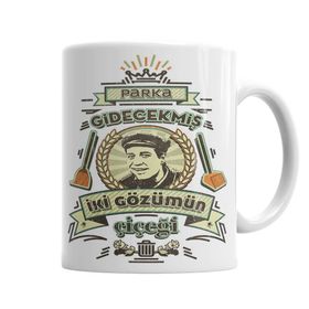 Parka Gidecekmiş İki Gözümün Çiçeği Porselen Kupa