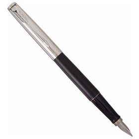 Parker Jotter Siyah Krom Tasarımlı Mavi Mürekkep M Uç Dolma Kalem