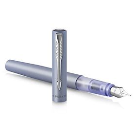 Parker Vector M XL Mat Gümüş - Mavi Dolma Kalem