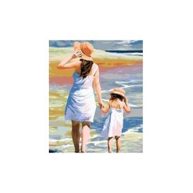Parla 40x50 cm Anne ve Kız Boyama Seti Rulo Duvar Sticker