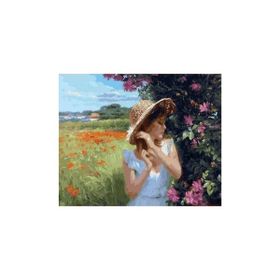 Parla 40x50 cm Kır Güzeli Sayılarla Boyama Seti Rulo Duvar Sticker