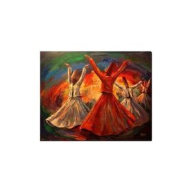 Parla 40x50 cm Mevleviler Sayılarla Boyama Seti Rulo Duvar Sticker