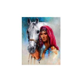 Parla 50x65 cm Köylü Güzeli Sayılarla Boyama Seti Rulo Duvar Sticker