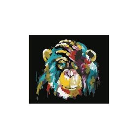 Parla 50x65 cm Maymun Renkli Sayılarla Boyama Seti Rulo Duvar Sticker