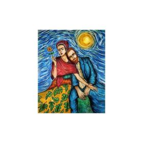 Parla 60x75 cm Frida ve Gogh Sayılarla Boyama Seti Rulo Duvar Sticker