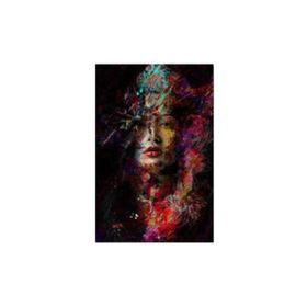 Parla 60x75 cm Gizemli Kadın Sayılarla Boyama Seti Rulo Duvar Sticker
