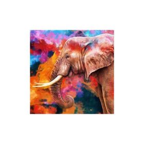Parla 90x110 cm Güzel Fil Sayılarla Boyama Seti Rulo Duvar Sticker