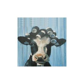 Parla 90x110 cm Renkli Bigudili Inek Sayılarla Boyama Seti Rulo Duvar Sticker