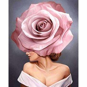 Parla Canvas Asil Gül Renkli Rulo 100x140 cm Sayılarla Boyama Seti Duvar Sticker