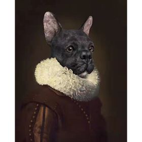 Parla Canvas Asil Köpek Rulo 100x140 cm Renkli Sayılarla Boyama Seti Duvar Sticker