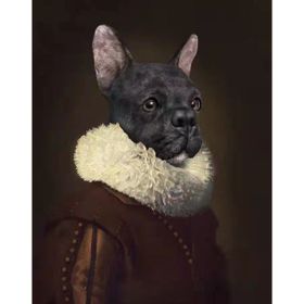 Parla Canvas Asil Köpek Sayılarla Rulo 40x50 cm Renkli Boyama Seti Duvar Sticker