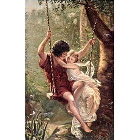Parla Canvas Aşk Salıncağı Sayılarla Rulo 70x90 cm Boyama Seti Duvar Sticker