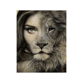 Parla Canvas Aslan Kadın Sayılarla Rulo 100x140 cm Renkli Boyama Seti Duvar Sticker