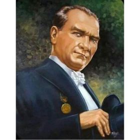 Parla Canvas Atatürk Porte Sayılarla Rulo 60x75 cm Boyama Seti Duvar Sticker