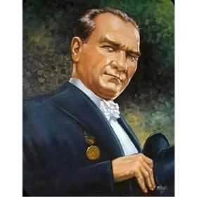Parla Canvas Atatürk Porte Sayılarla Rulo 60x75 cm Boyama Seti Duvar Sticker
