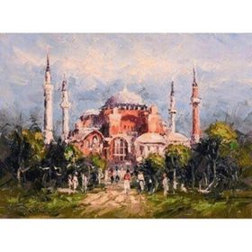 Parla Canvas Ayasofya Sayılarla Rulo 40x50 cm Boyama Seti Duvar Sticker