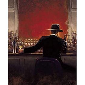 Parla Canvas Bardaki Adam 60x75 cm Sayılarla Rulo Boyama Seti