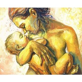 Parla Canvas Bebeğim Sayılarla Rulo 70x90 cm Boyama Seti Duvar Sticker