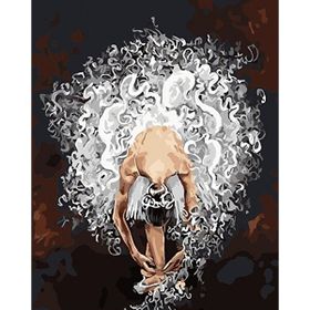 Parla Canvas Beyaz Balerin Rulo 100x140 cm Renkli Sayılarla Boyama Seti Duvar Sticker