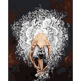 Parla Canvas Beyaz Balerin Sayılarla Rulo 40x50 cm Boyama Seti Duvar Sticker
