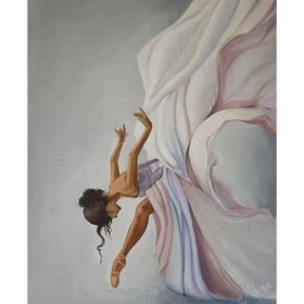 Parla Canvas Beyaz Kuğu Balerin Sayılarla Rulo 40x50 cm Boyama Seti Duvar Sticker