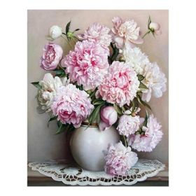 Parla Canvas Beyaz Şakayık Sayılarla Rulo 40x50 cm Boyama Seti Duvar Sticker