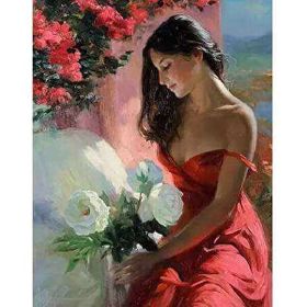 Parla Canvas Bir Kadının Hatırası 100x140 cm Sayılarla Rulo Boyama Seti