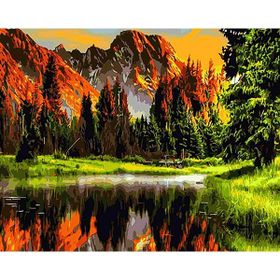 Parla Canvas Cennet Ormanı Sayılarla Rulo 40x50 cm Renkli Boyama Seti Duvar Sticker