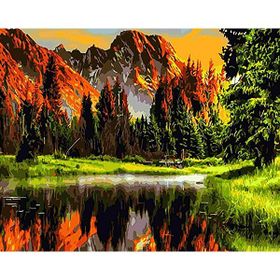 Parla Canvas Cennet Ormanı Sayılarla Rulo 50x65 cm Renkli Boyama Seti Duvar Sticker