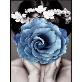 Parla Canvas Çiçek Kadın 17 Sayılarla Rulo 70x90 cm Boyama Seti Duvar Sticker