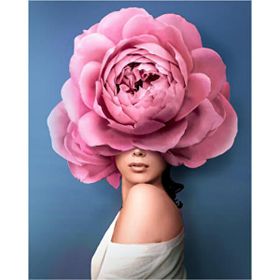 Parla Canvas Çiçek Kadın 35 Rulo 100x140 cm Renkli Sayılarla Boyama Seti Duvar Sticker