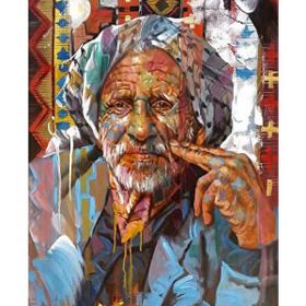 Parla Canvas Çınarın Derinliği Rulo 50x65 cm Renkli Sayılarla Boyama Seti Duvar Sticker