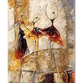 Parla Canvas Çöl Dansı 2 Rulo 40x50 cm Renkli Sayılarla Boyama Seti Duvar Sticker