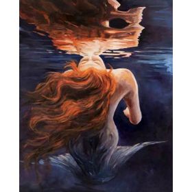 Parla Canvas Deniz Kızı Sayılarla Rulo 60x75 cm Renkli Boyama Seti Duvar Sticker