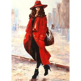 Parla Canvas Kırmızı Şapkalı Güzel Sayılarla Rulo 60x75 cm Renkli Boyama Seti Duvar Sticker