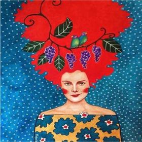 Parla Canvas Kızıl Mavi Sayılarla Rulo 100x140 cm Renkli Boyama Seti Duvar Sticker
