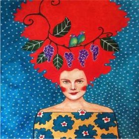 Parla Canvas Kızıl Mavi Sayılarla Rulo 40x50 cm Boyama Seti Duvar Sticker