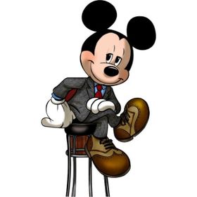 Parla Canvas Mickey Mouse Rulo 90x110 cm Renkli Sayılarla Boyama Seti Duvar Sticker