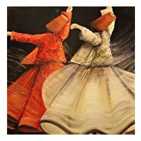 Parla Canvas Öz E Doğru Yolculuk Mevlana Sayılarla Rulo 90x110 cm Renkli Boyama Seti Duvar Sticker