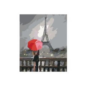 Parla Canvas Pariste Aşk Sayılarla Rulo 50x65 cm Boyama Seti Duvar Sticker