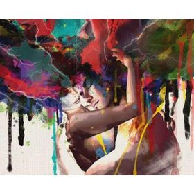 Parla Canvas Renkli Anlar Sayılarla Kasnaklı 60 x 75 cm Boyama Seti