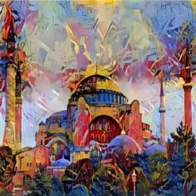 Parla Canvas Renkli Ayasofya Rulo 100x140 cm Sayılarla Boyama Seti Duvar Sticker
