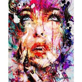 Parla Canvas Renkli Düş Rulo 60x75 cm Sayılarla Boyama Seti Duvar Sticker