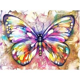 Parla Canvas Renkli Kelebek Sayılarla 60 x 75 cm Boyama Seti