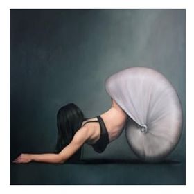 Parla Canvas Salyangoz Kadın Sayılarla Rulo 50x65 cm Boyama Seti Duvar Sticker