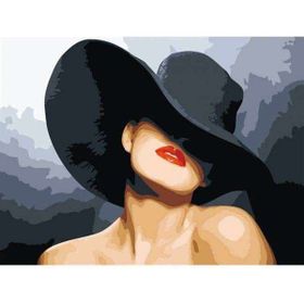 Parla Canvas Şapkalı Güzel Sayılarla Rulo 90x110 cm Renkli Boyama Seti Duvar Sticker