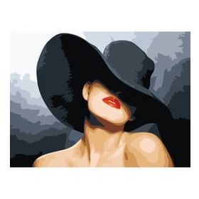 Parla Canvas Şapkalı Güzel Sayılarla Rulo 90x110 cm Renkli Boyama Seti Duvar Sticker