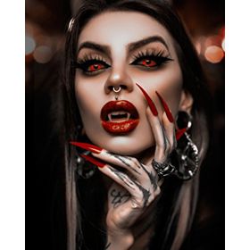 Parla Canvas Şeytan Bakışı Rulo 40x50 cm Renkli Sayılarla Boyama Seti Duvar Sticker