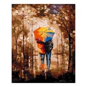 Parla Canvas Sonbaharda Yürüyüş Rulo 70x90 cm Boyama Seti Duvar Sticker