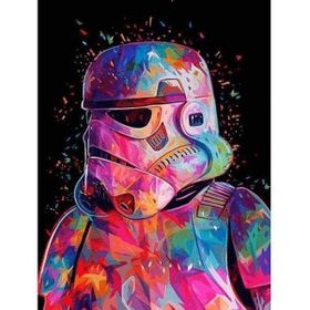 Parla Canvas Starwars Klon Asker Sayılarla Rulo 40x50 cm Boyama Seti Duvar Sticker